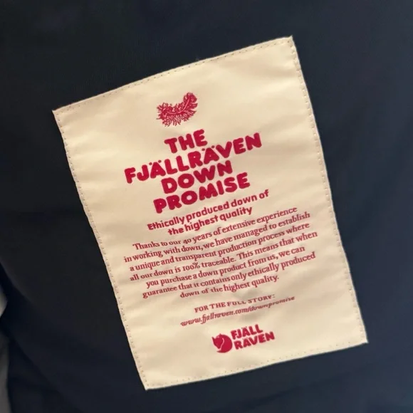 Fjallraven Singi Down Jacket Parka Black Womens XS Outdoor Rugged Gorpcore $640 - Picture 14 of 16